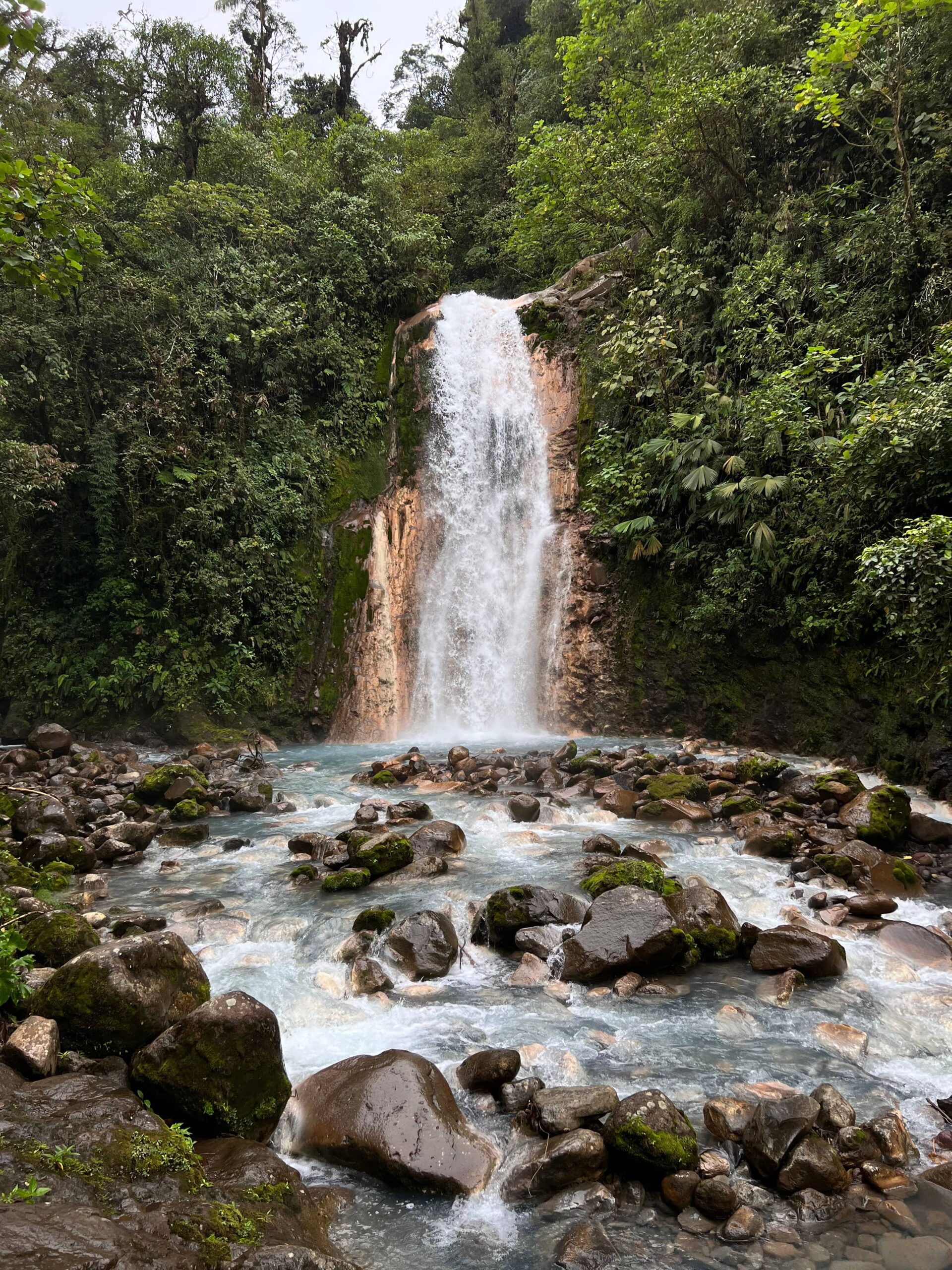 Blue Falls of Costa Rica Waterfall