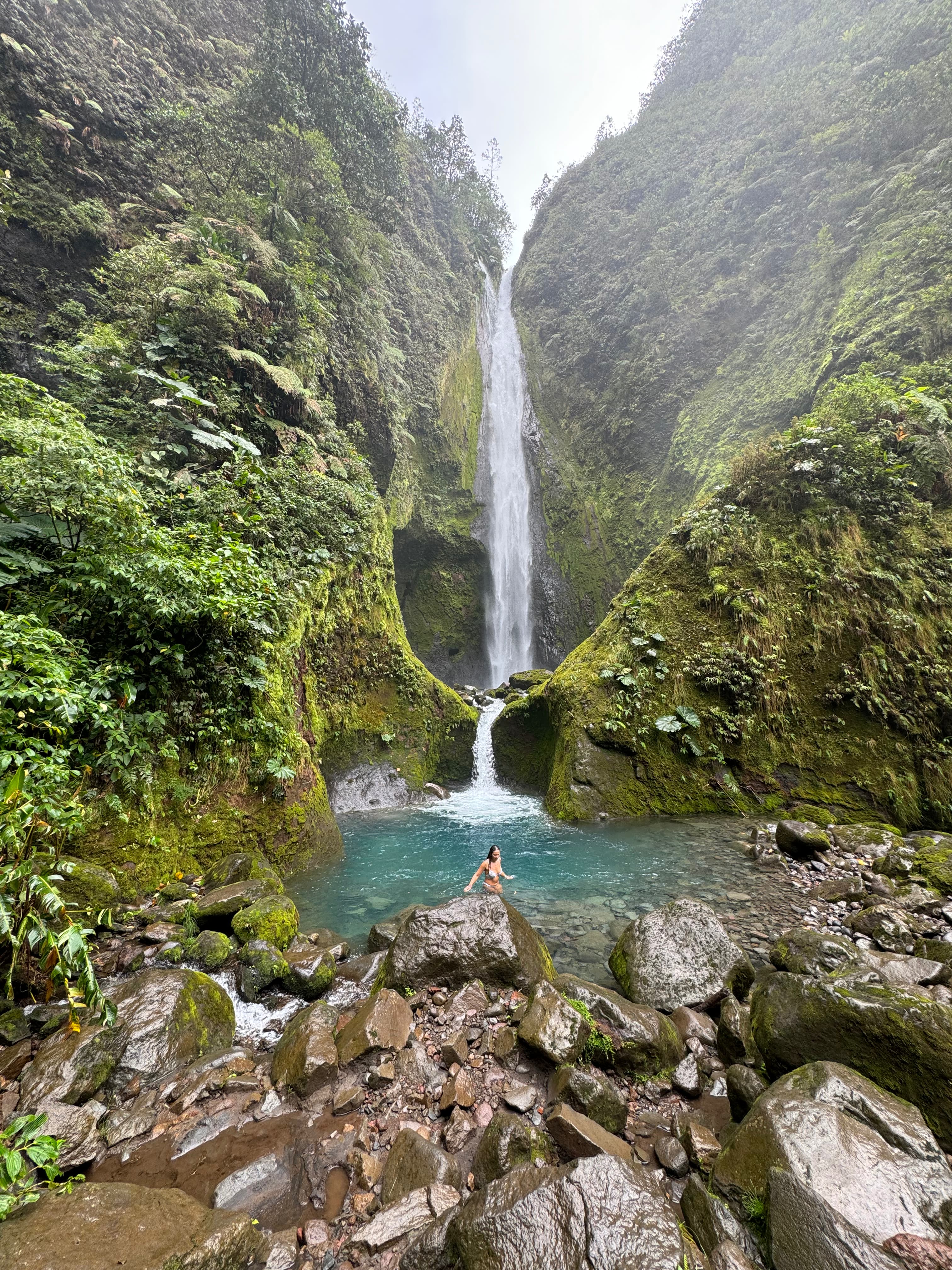 The end of the hiking trail at Catarata Vuelta del Toro. Magical waterfall